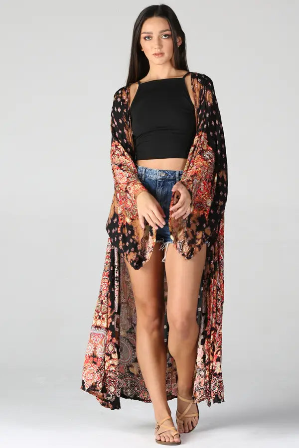 Katya Boho Maxi Kimono Duster