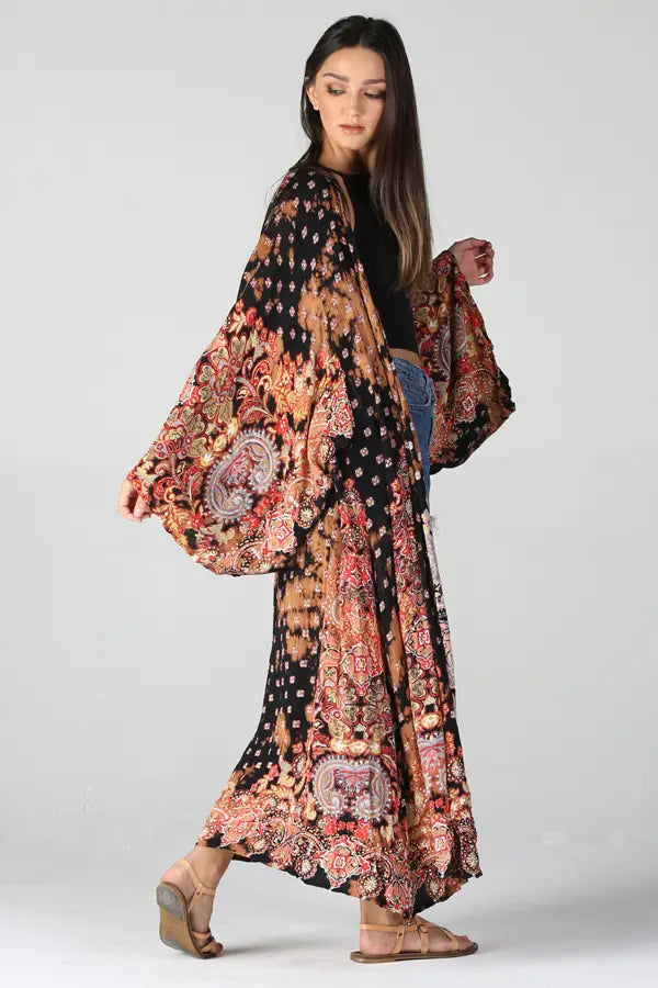 Katya Boho Maxi Kimono Duster