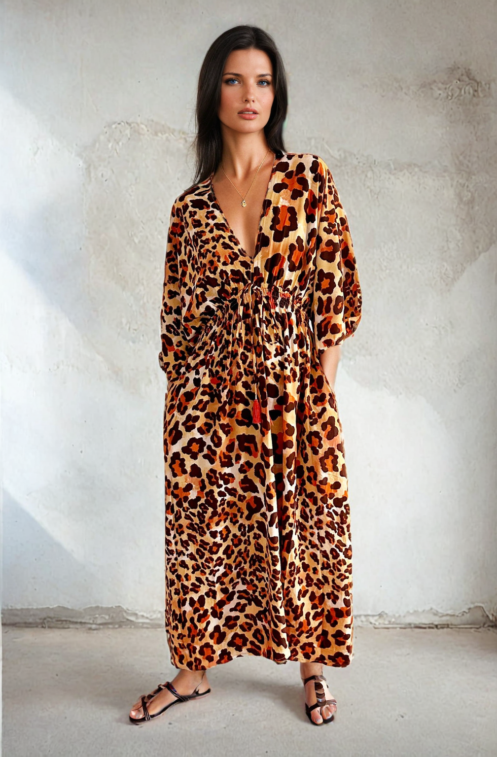 Elke Leopard Dress