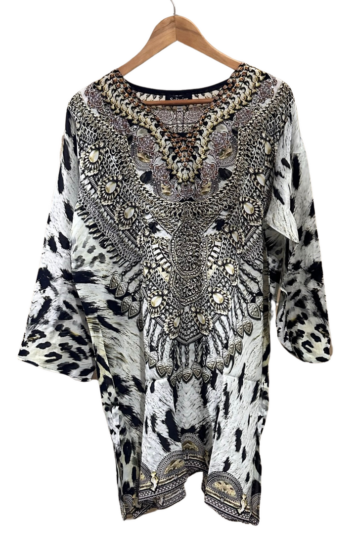 Animal Vibes Long Sleeve Dress/Tunic - @Saucy Ladies