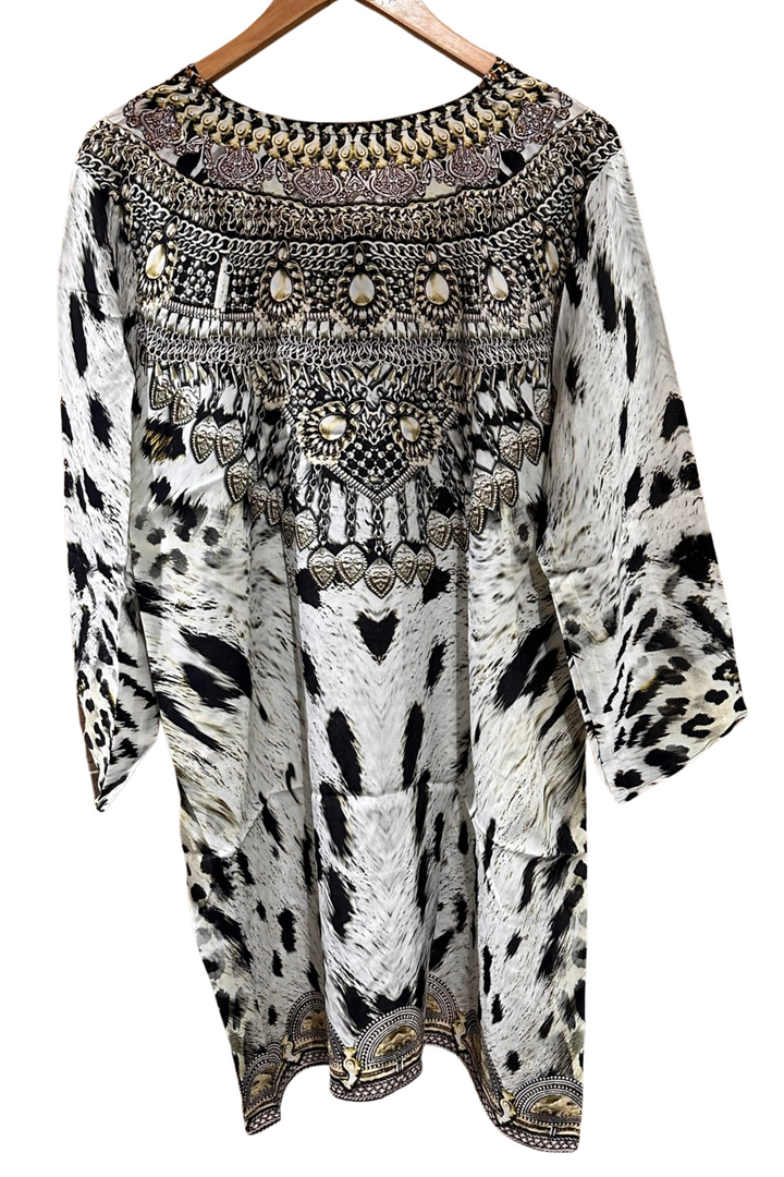 Animal Vibes Long Sleeve Dress/Tunic - @Saucy Ladies