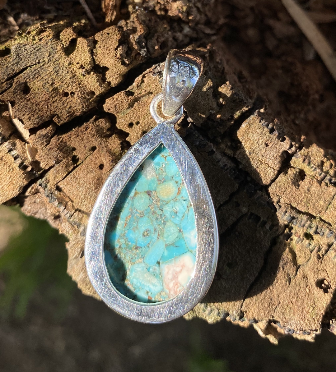 Turquoise & Silver Pendant