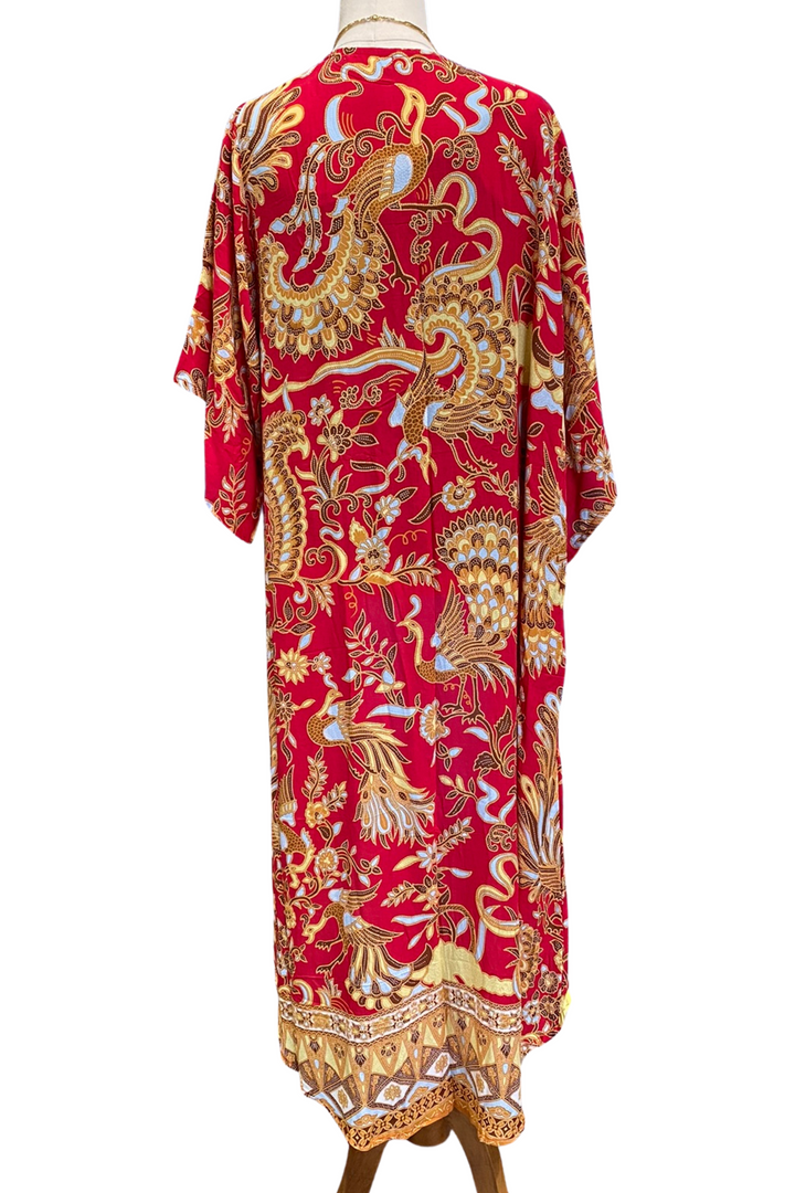 Mystical Red Boho Kimono