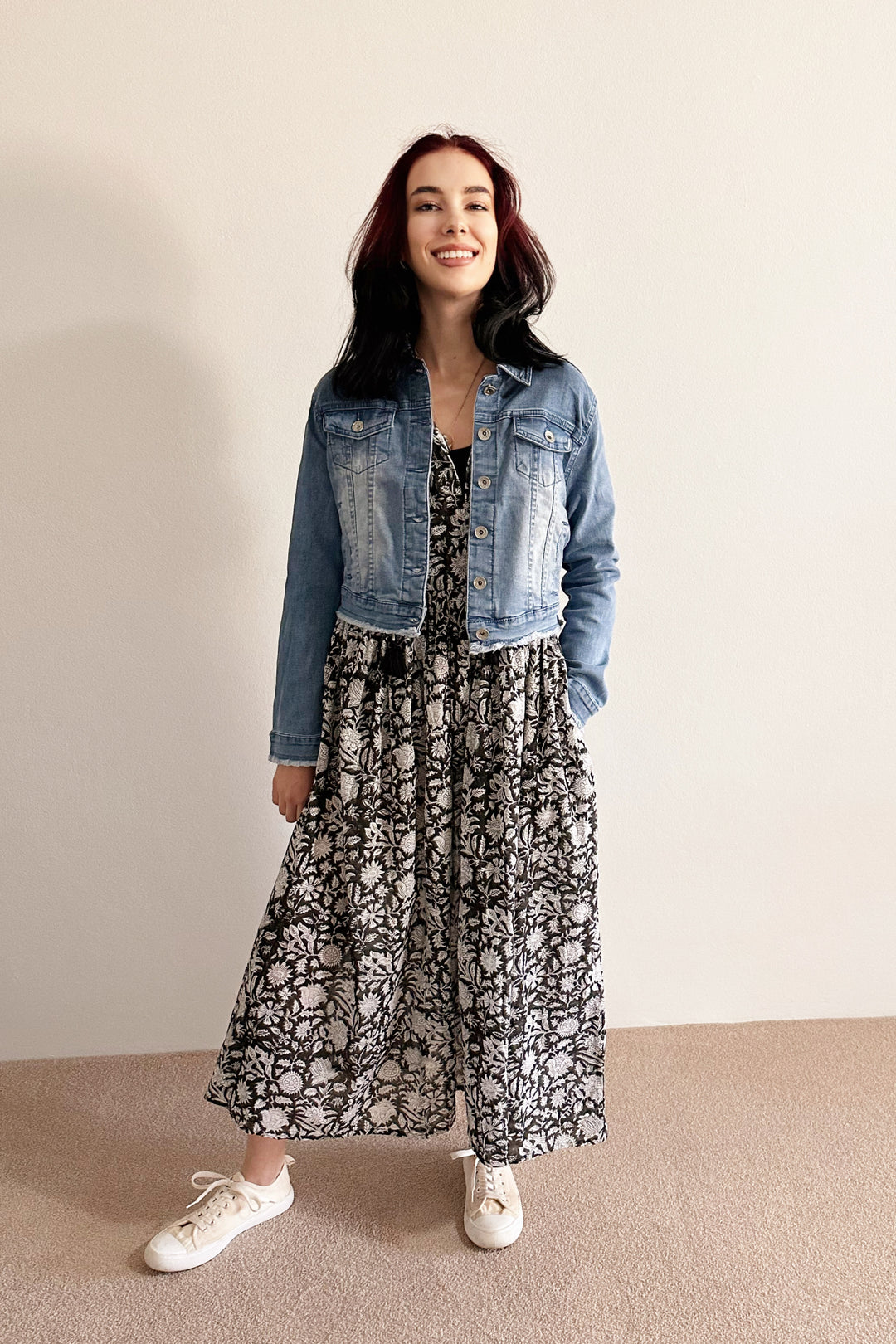 Aaliyah Block Printed Cotton Maxi Dress - @Saucy Ladies