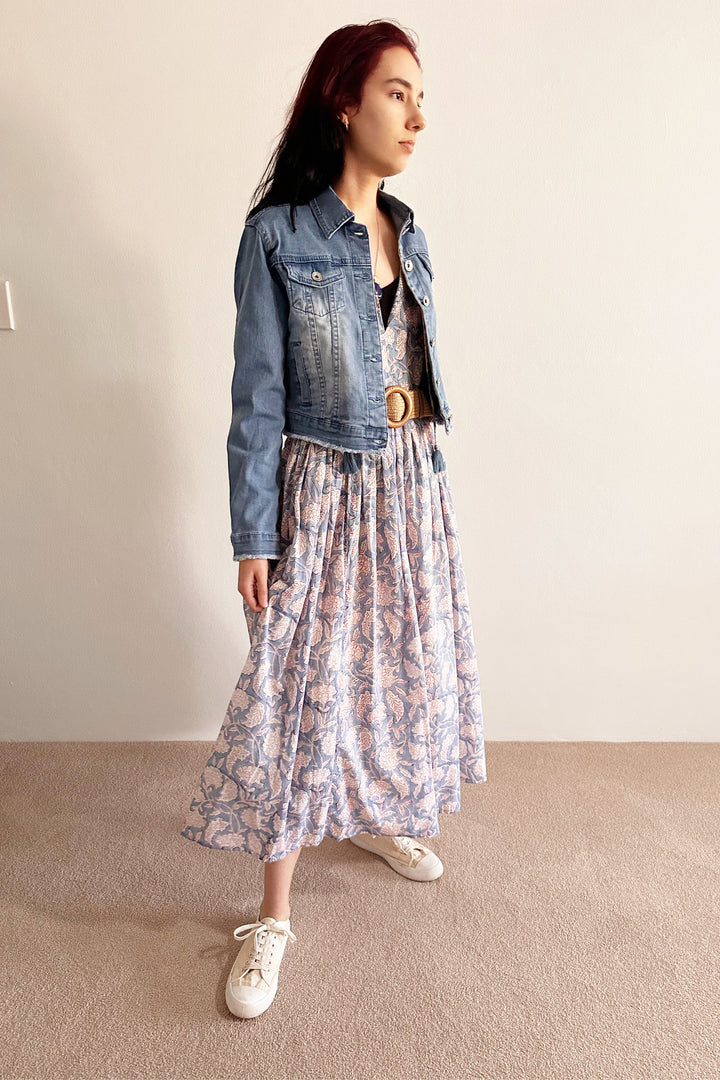Aaliyah Block Printed Cotton Maxi Dress - @Saucy Ladies