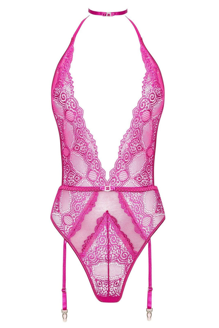 Beauty Night Adelaide Lace Teddy - Purple S/M, L/XL