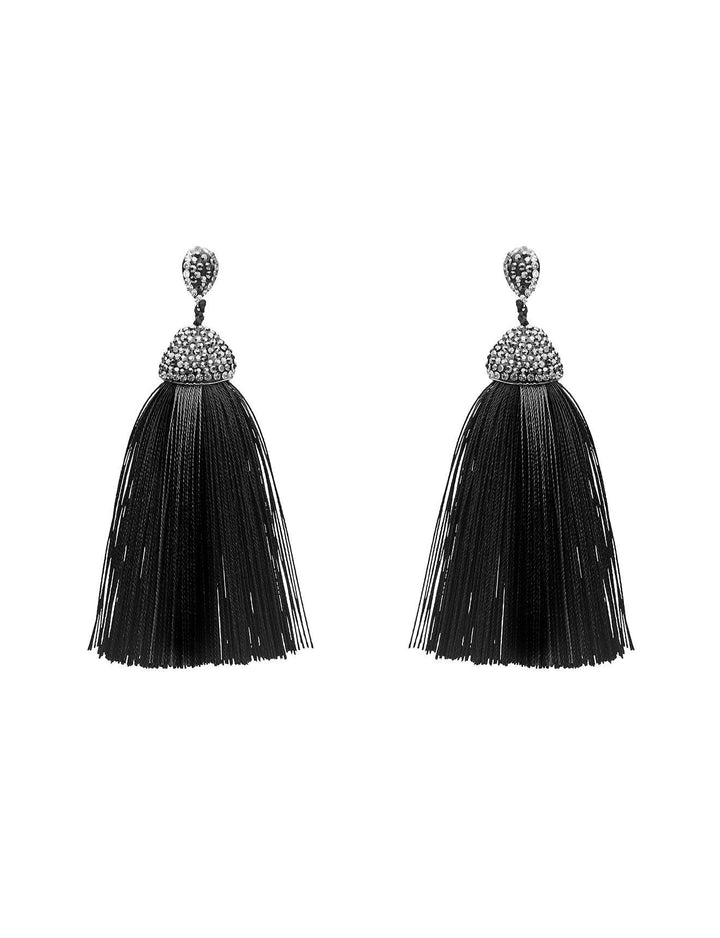 Amelie Crystal Tassel Earrings - @Saucy Ladies