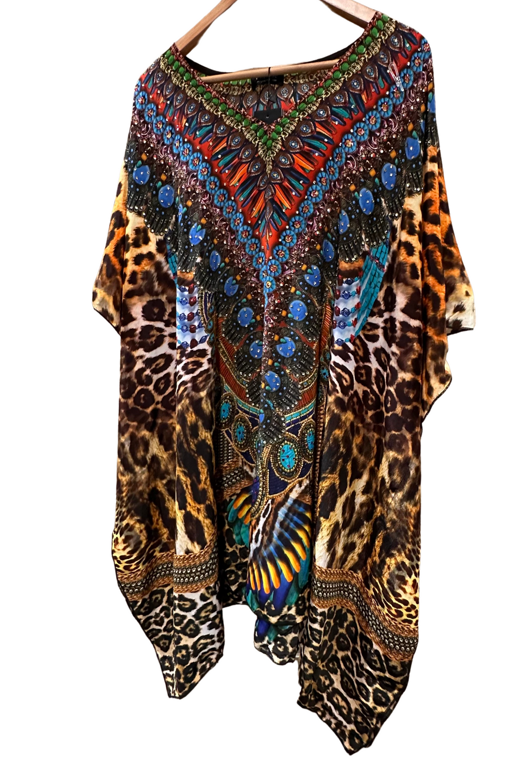 Capriosa V-neck Silk Kaftan - @Saucy Ladies