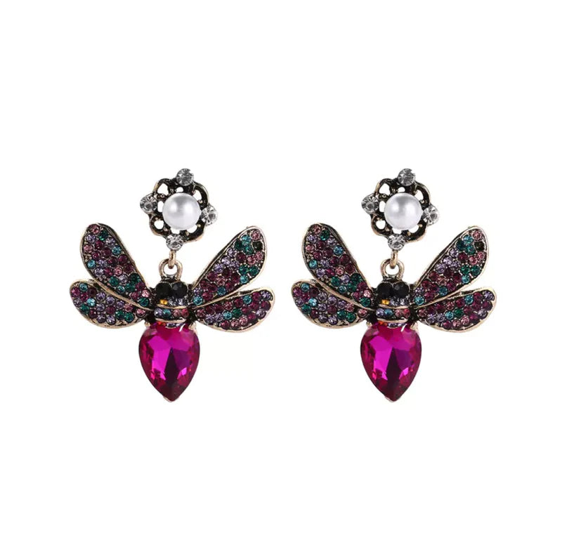 Bijou Bee Pink Earrings - @Saucy Ladies