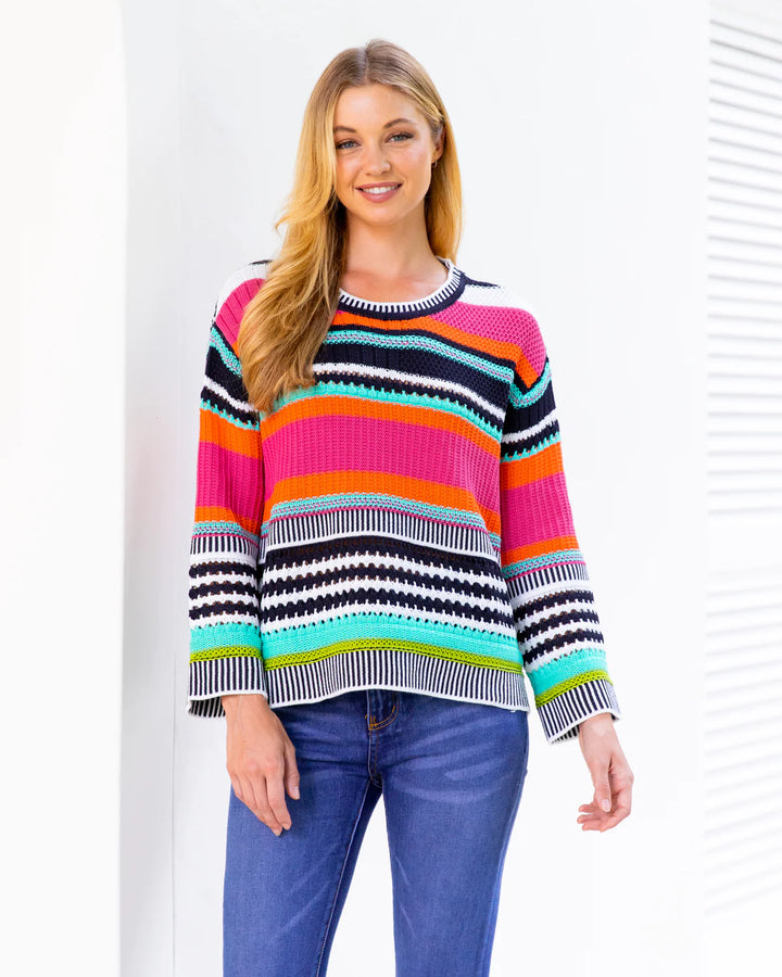Primary Brights Stripe Knit Jumper - @Saucy Ladies