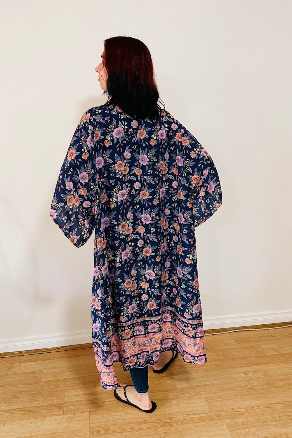 Phoenix Boho Kimono - Navy Rose - @Saucy Ladies