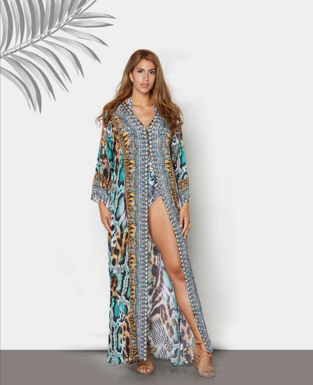 Jungle Fever One Size Beach Robe Jacket - @Saucy Ladies