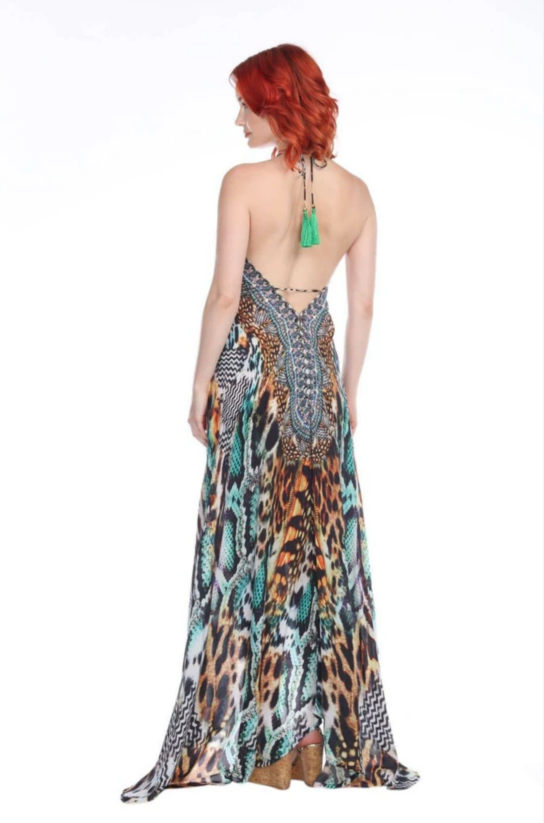 Jungle Fever Halterneck Maxi Dress - @Saucy Ladies