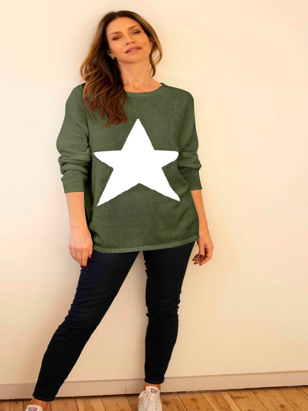 Star Cotton Knit Sweater - @Saucy Ladies
